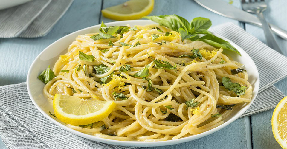 طرز تهیه پاستا آل لیمون