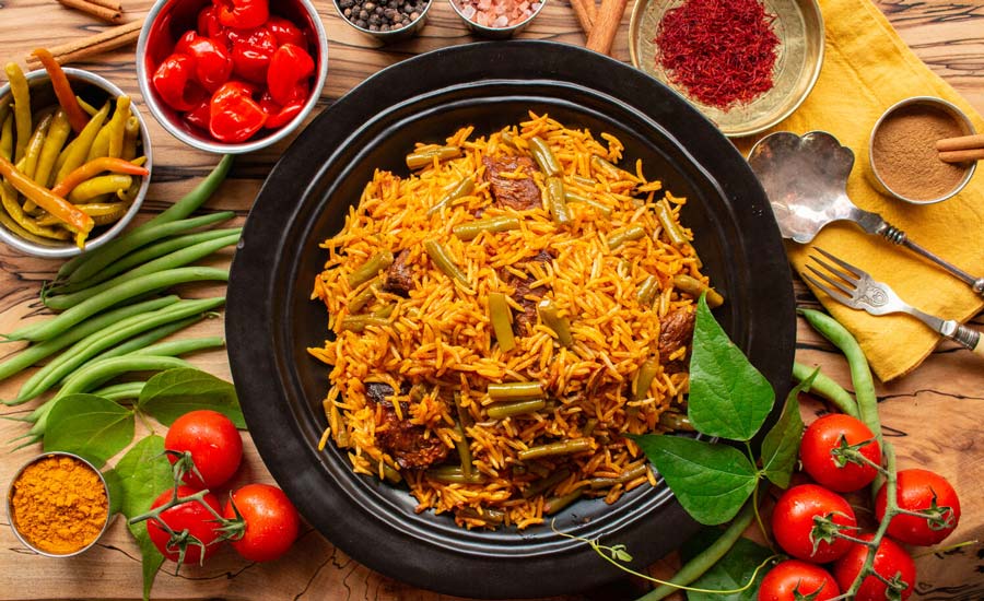 طرز تهیه لوبیا پلو با گوشت مرحله به مرحله