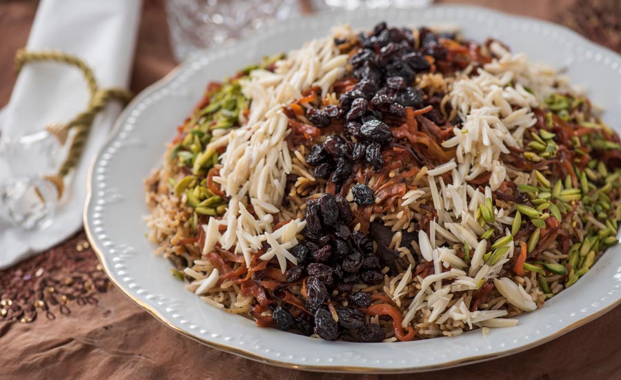 طرز تهیه قابلی پلو، برنج و هویج افغانی با گوشت بره