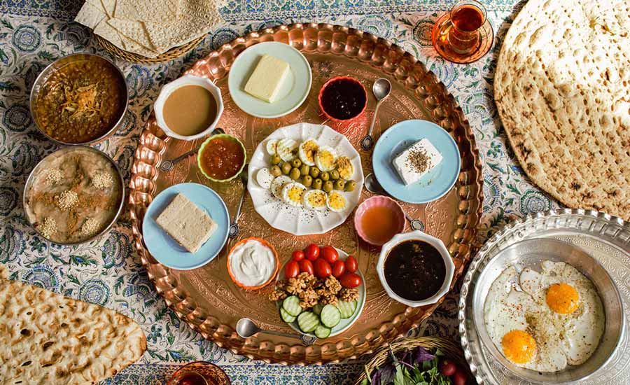 صبحانه ایرانی مقوی