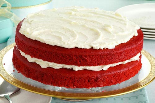 لایه بندی کیک مخمل قرمز