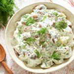 طرز تهیه سالاد شوید و سیب زمینی
