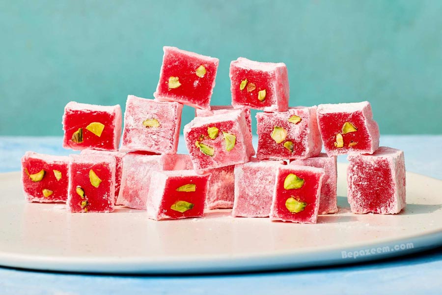 طرز تهیه لوکوم انار؛ ویژه شب یلدا با بافت بازاری + فوت کوزه‌گری